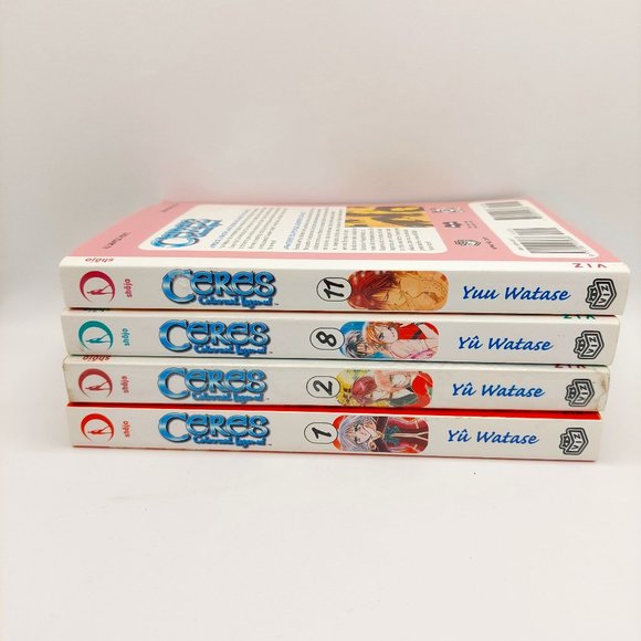 Shojo Other - Ceres Celestial Legend Shojo Manga - Lot of 4 Issues #1, #2, #8, #11